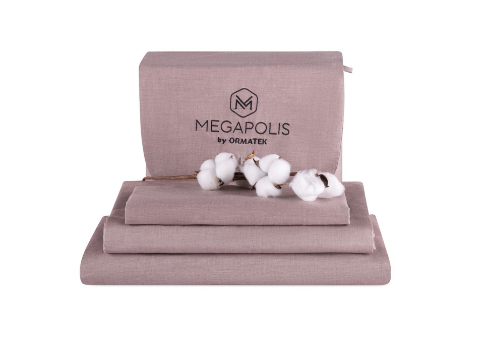 Комплект Megapolis Touch Cotton 200x220 КПБ Евро Cappucino: купить, цена, отзывы — Орматек Белгород